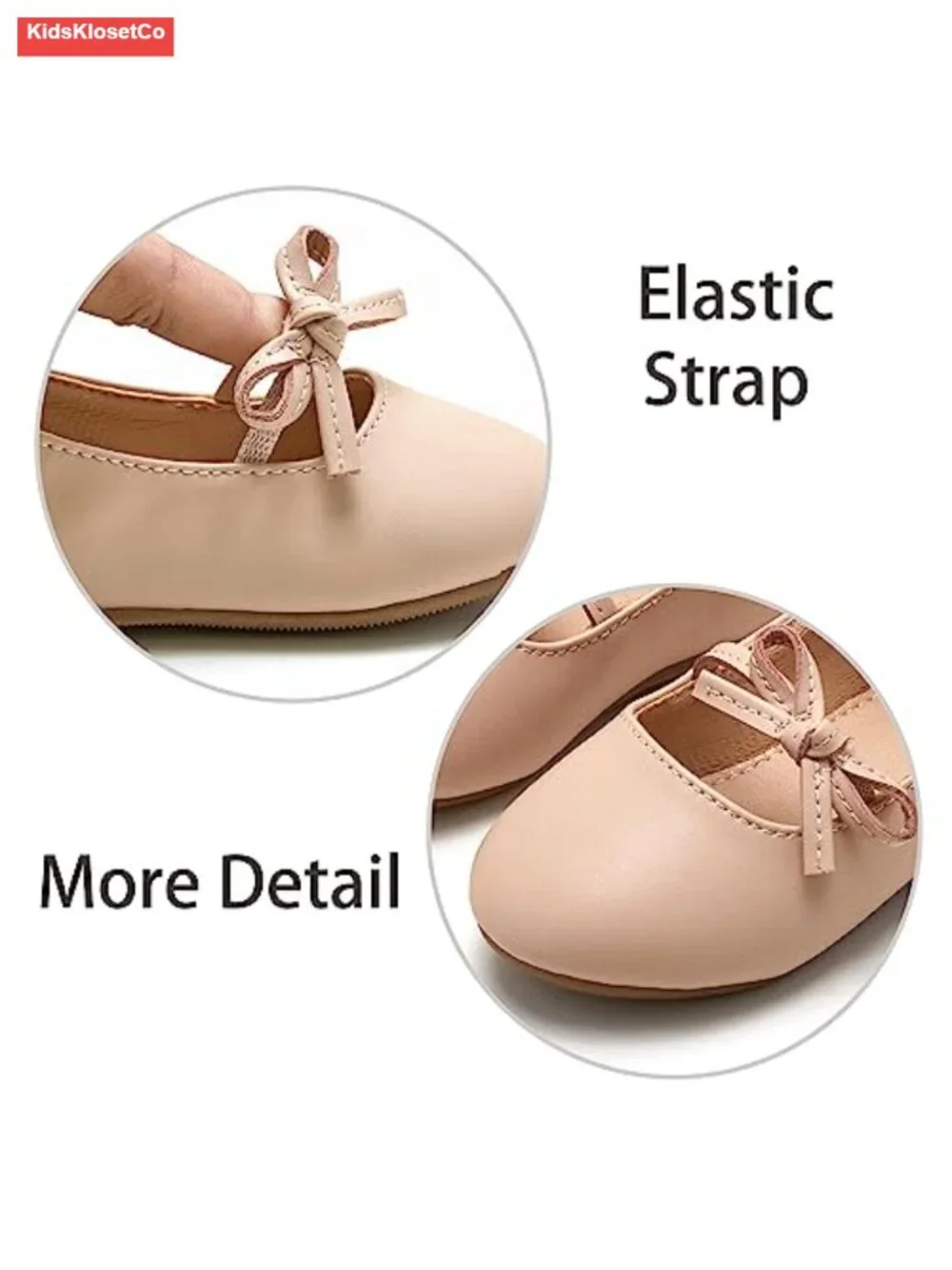 Toddler Girls Mary Jane Flats Glittery Bow Dress Shoes